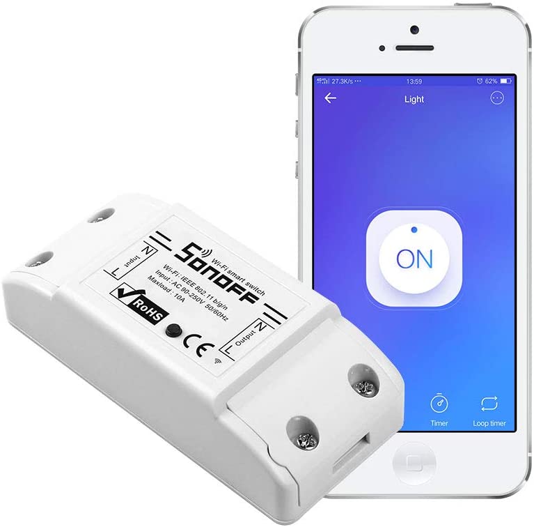 Модуль с двумя реле для управления любым электроприбором 16A SONOFF DUALR2 WiFi