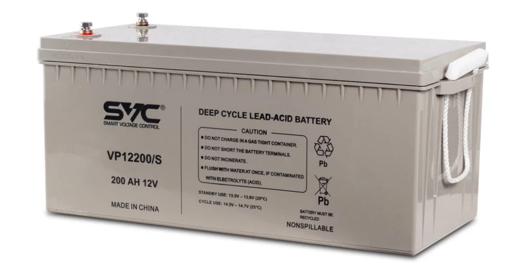 Аккумуляторная батарея SVC Свинцово-кислотная VP12200/S 12В 200 Ач (522*238*222)