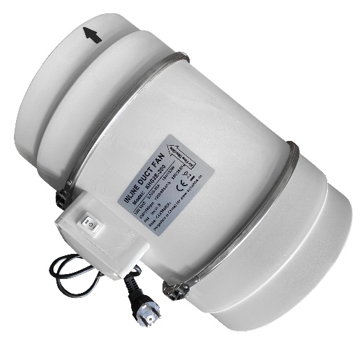 1200 м3/ч, Вентиляция вентилятор KHG-200 130w, (Q=1200m/h, P=380Pa)